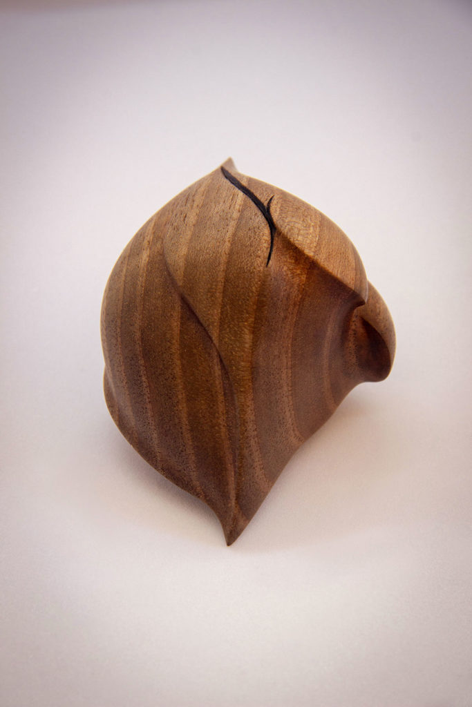 coralie-saramago-graine-d-amour-blackwalnut-tree-turned-carved-corsage-upper-view